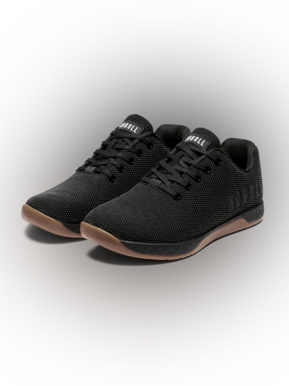 NoBull Black Athletic Sneakers with Gum Sole